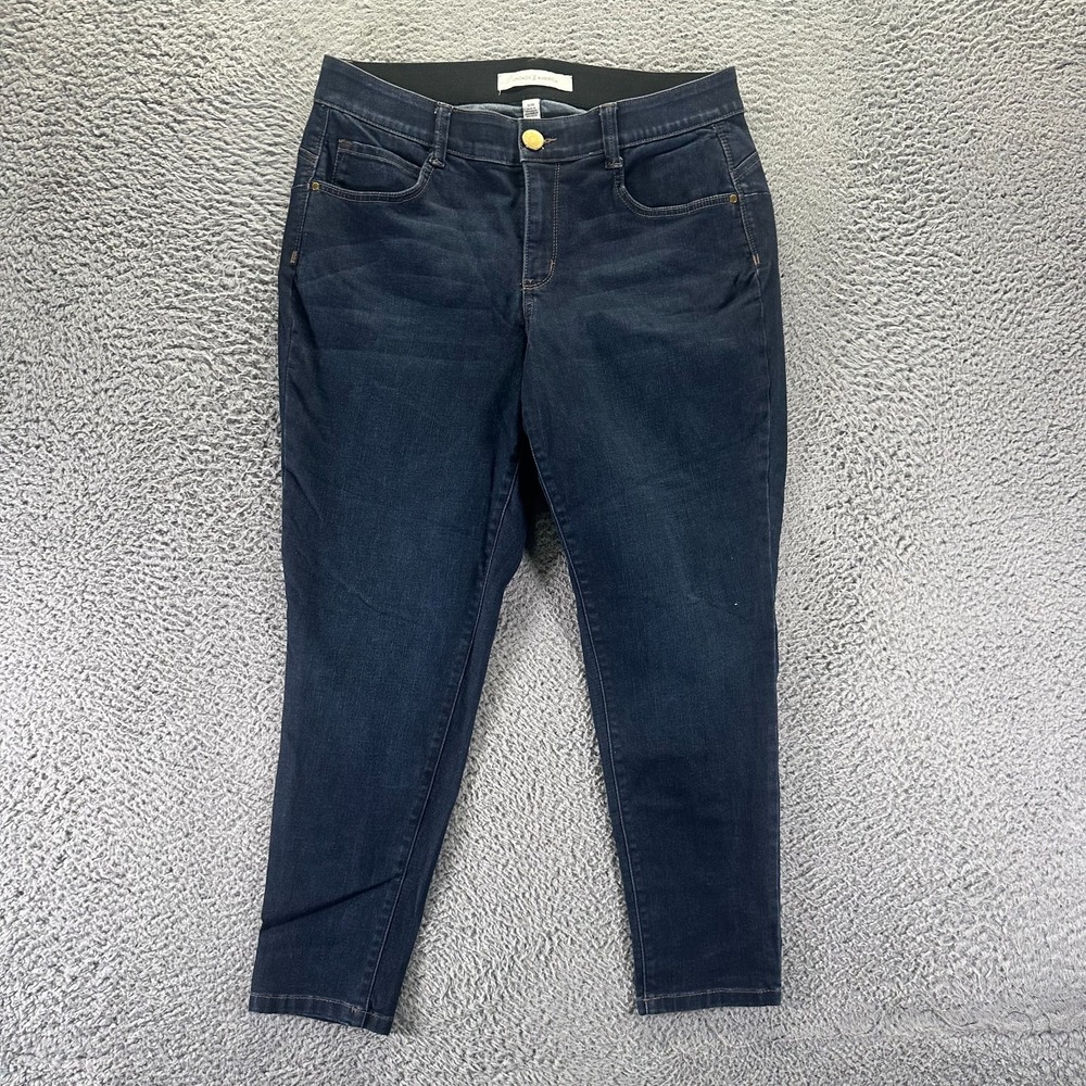 Vintage X America Jeans Womens 16W Blue Cotton Denim Skinny Leg Curvy Stretch